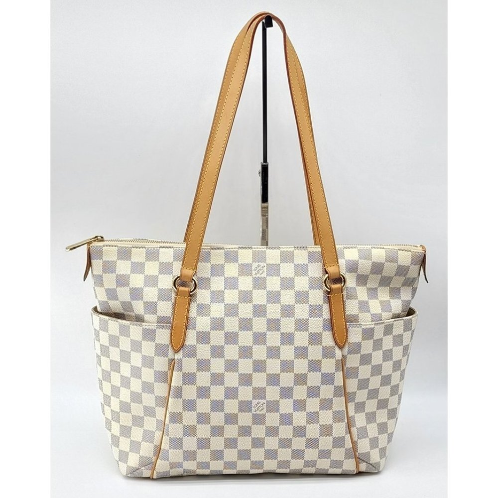 Louis Vuitton Totally MM Shoulder Bag in Damier Azur Canvas | Mint Condition